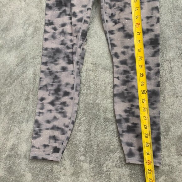 Varley Leggings Womens M Let's Go 24” Concrete Leaf Gray Workout Athleisure Gym - Picture 2 of 12